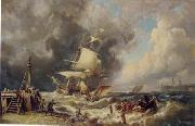 unknow artist Seascape, boats, ships and warships. 58 oil painting reproduction
